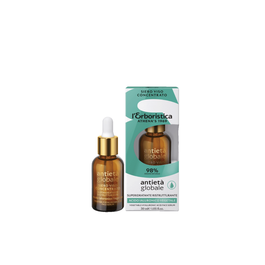 Siero viso concentrato - Superidratante ristrutturante - Antietà globale 30ml - L'ERBORISTICA ATHENA'S 1969 - La Cosmesi