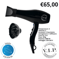 Asciugacapelli Professionale PHON VIP MAESTRALE 2000 - VIP ACCESSORI