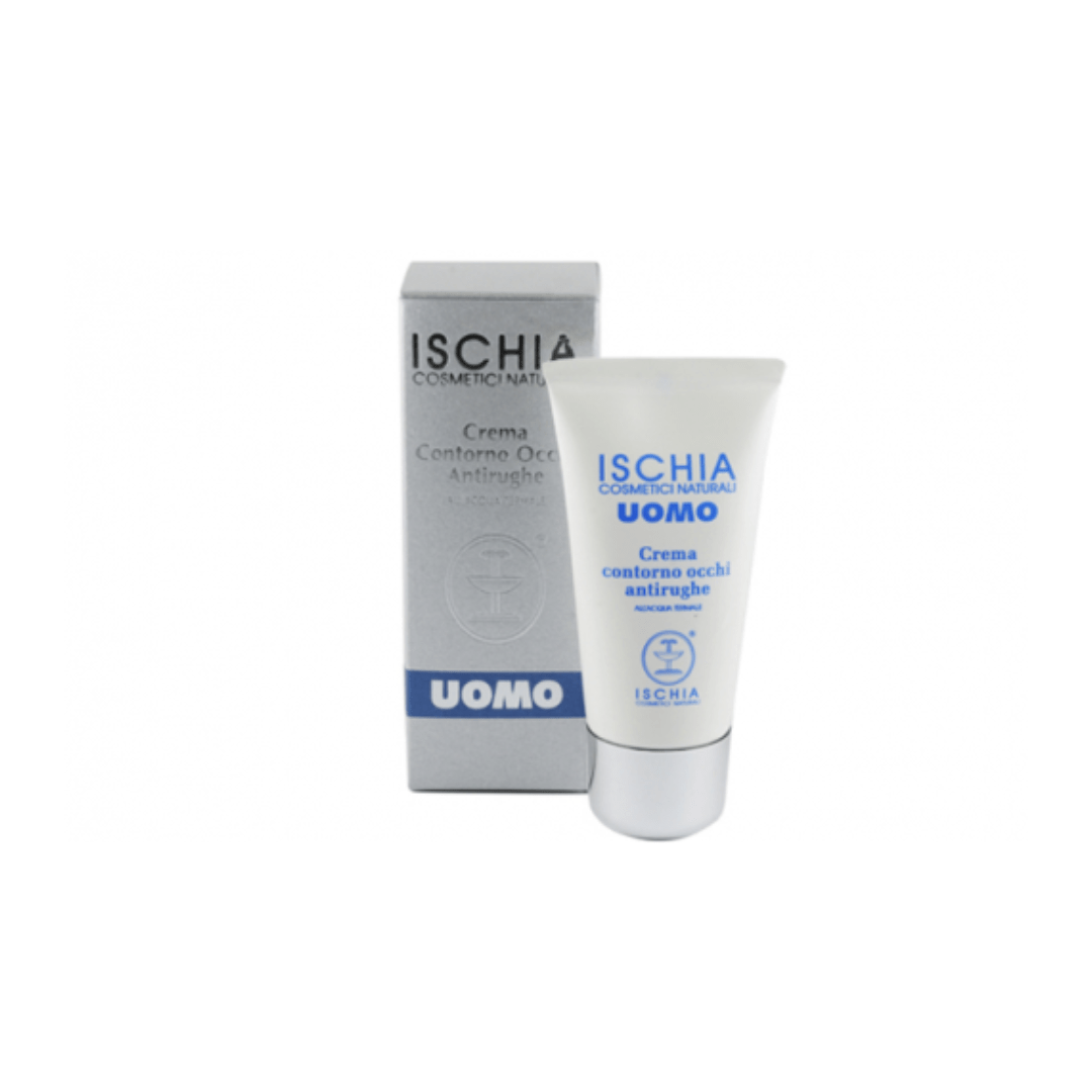 Tubo da 50ml di crema contorno occhi. Questa crema è formulata per ridurre le rughe, attenuare borse e occhiaie, e idratare la pelle delicata attorno agli occhi, lasciando lo sguardo fresco e disteso.