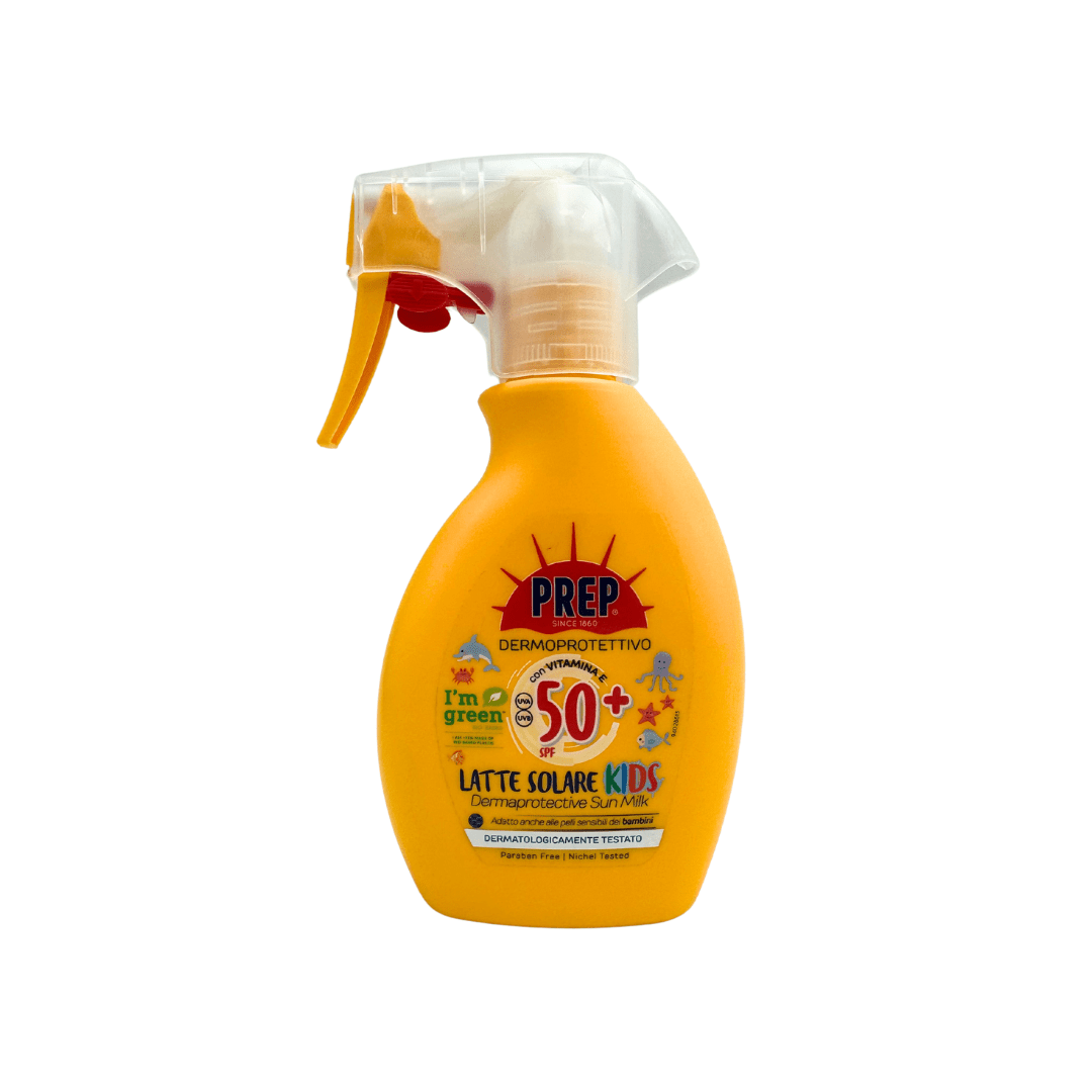 Latte solare KIDS 50 SPF - Dermoprotettivo 225ml - PREP - La Cosmesi