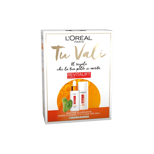 Tu Vali Revitalift Siero Vitamina C C Fluido - 50+SPF + Pietra Gua Sha - L'ORÈAL PARIS - La Cosmesi